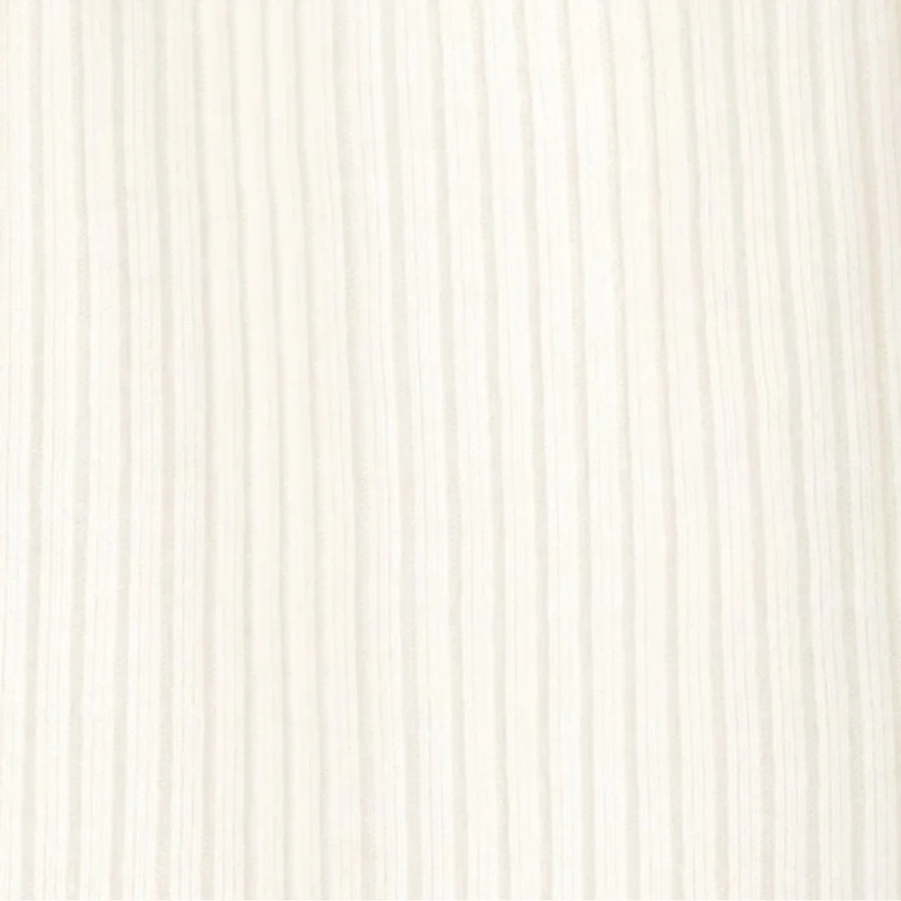 Ribbed Cream Dress and Gray Cardigan Set